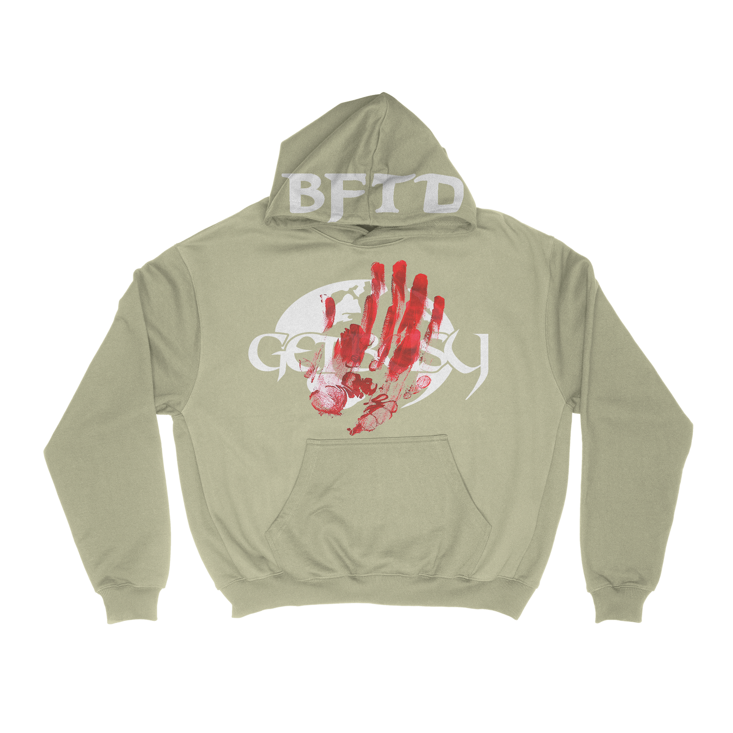 BFTD GET BUSY TAN HOODIE